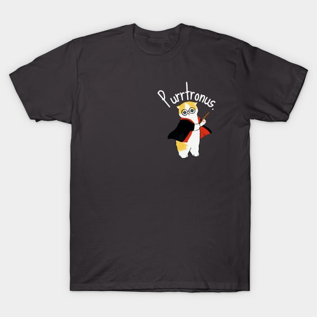 Potter Cat. Purrtronus. T-Shirt by Yelda